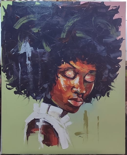 abstract afro textured modern expression