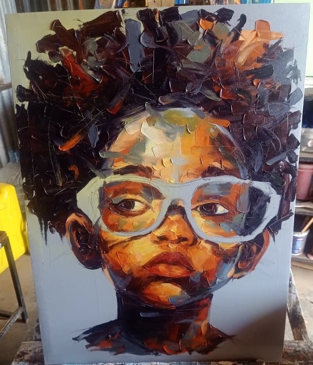 Curious Child Abstract Expression