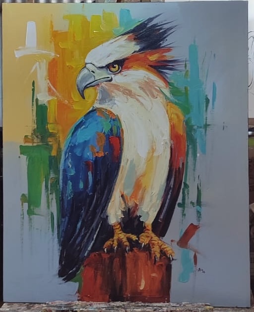 Eagle Majestic Vibrant Abstract Background